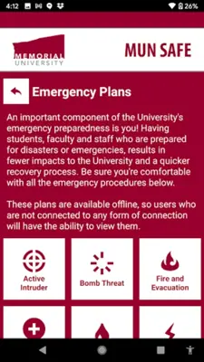 MUN SAFE android App screenshot 2