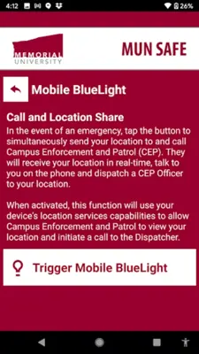 MUN SAFE android App screenshot 5