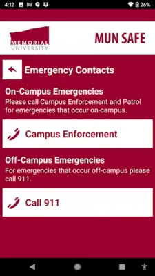 MUN SAFE android App screenshot 6